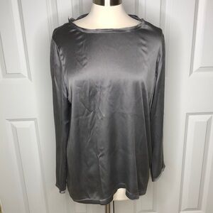 PAUW Amsterdam Grey Silk Blouse 4